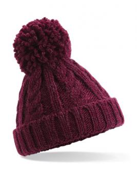 Beechfield Infant/Junior Cable Knit Melange Beanie 