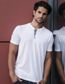 Russell Europe Herren Henley HD T-Shirt 