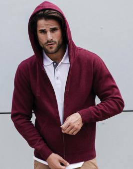 Russell Europe Herren Authentic Melange Zipped Hood Sweat 