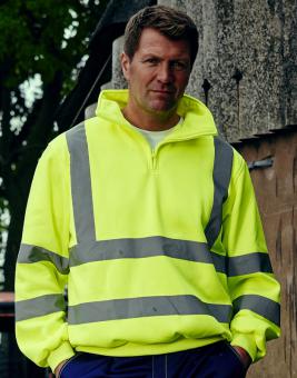 Yoko Hi Vis 1/4 Zip Sweatshirt 