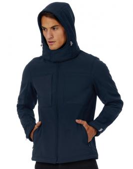 B&C Softshell mit Kapuze Herren 