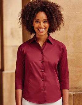 Russell Collection Körperbetonte Stretch-Bluse mit 3/4 Arm 