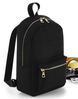 Bagbase Metallic Zip Mini Rucksack 