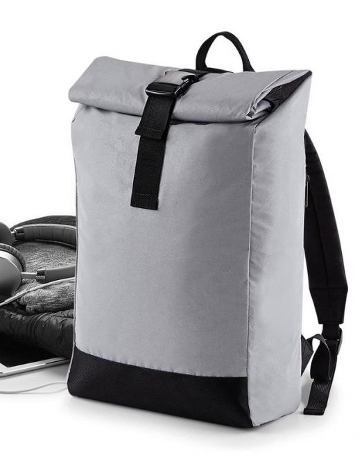 BagBase Reflective Roll-Top Rucksack 