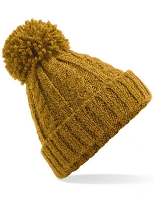 Beechfield Cable Knit Melange Beanie 