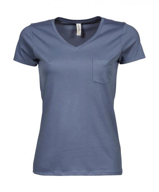 Tee Jays Damen Luxury Pocket V-T-Shirt 