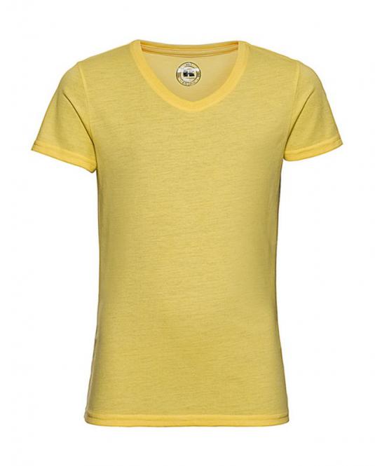 Russell Europe Girls V-Neck HD T-Shirt 