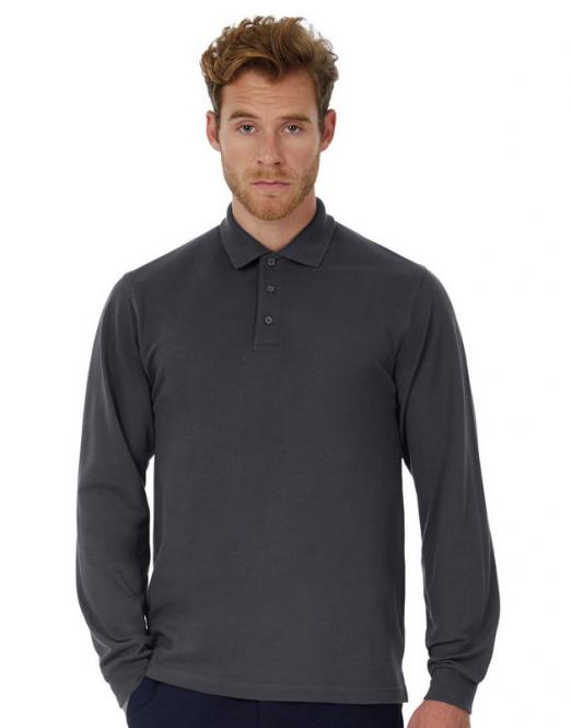 B&C Heavymill Polo Langarm 