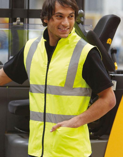 Yoko Hi-Vis Fleece Reversible Bodywarmer 