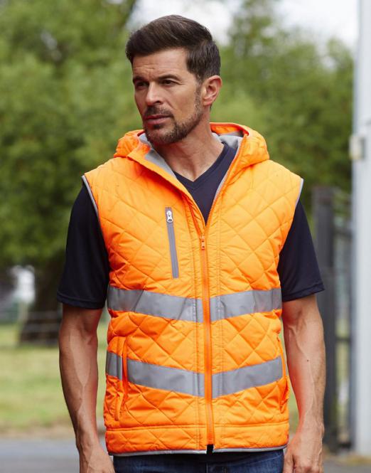 Yoko Fluo Kensington Hooded Gilet 