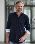 Russell Europe Herren Langarm Tailored Contrast Ultimate Stretch Hemd 