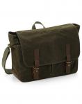 Quadra Heritage Waxed Canvas Messenger 