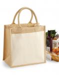 Westford Mill Cotton Pocket Jute Midi Tote 