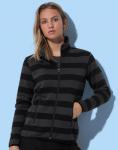 Stedman Active Striped Fleece Jacket Damen 