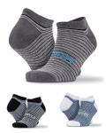 Result 3-Pack Mixed Stripe Sneaker Socks 